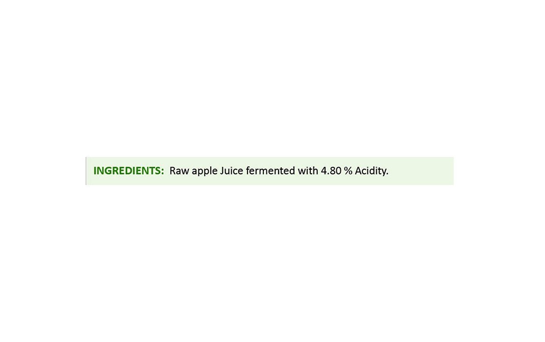 Nouriza Apple Cider Vinegar with 'Mother'   Glass Bottle  500 millilitre